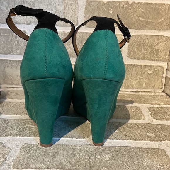 Green suede open toes shoes size 36 from Zara - Picture 3 of 8